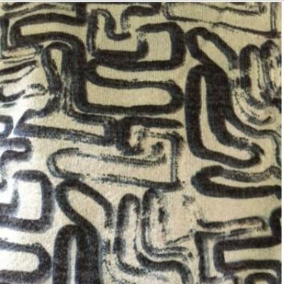 Aryeh Knit Geometric Long Sleeve Black/Grey/Blue S - Picture 5 of 5